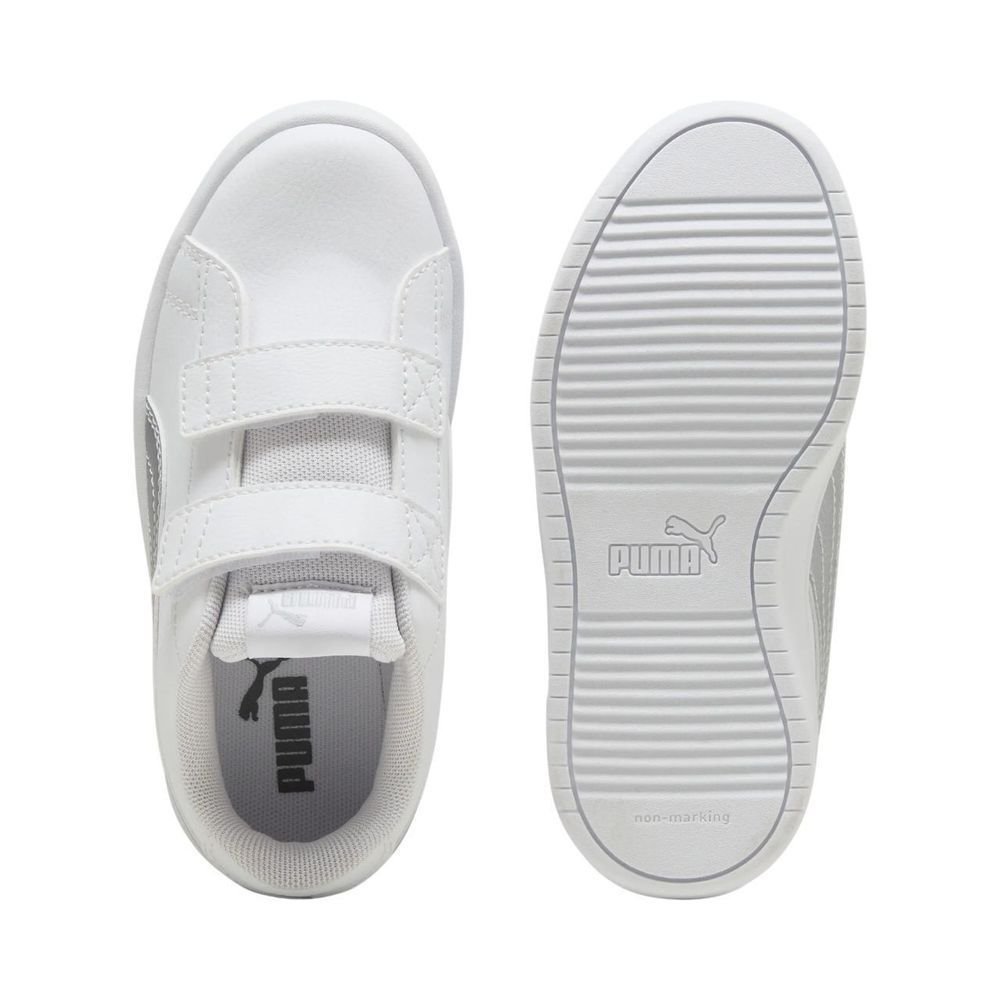 Tênis Juvenil Puma Rickie Classic V Ps 394253-16 Branco/Prata 6