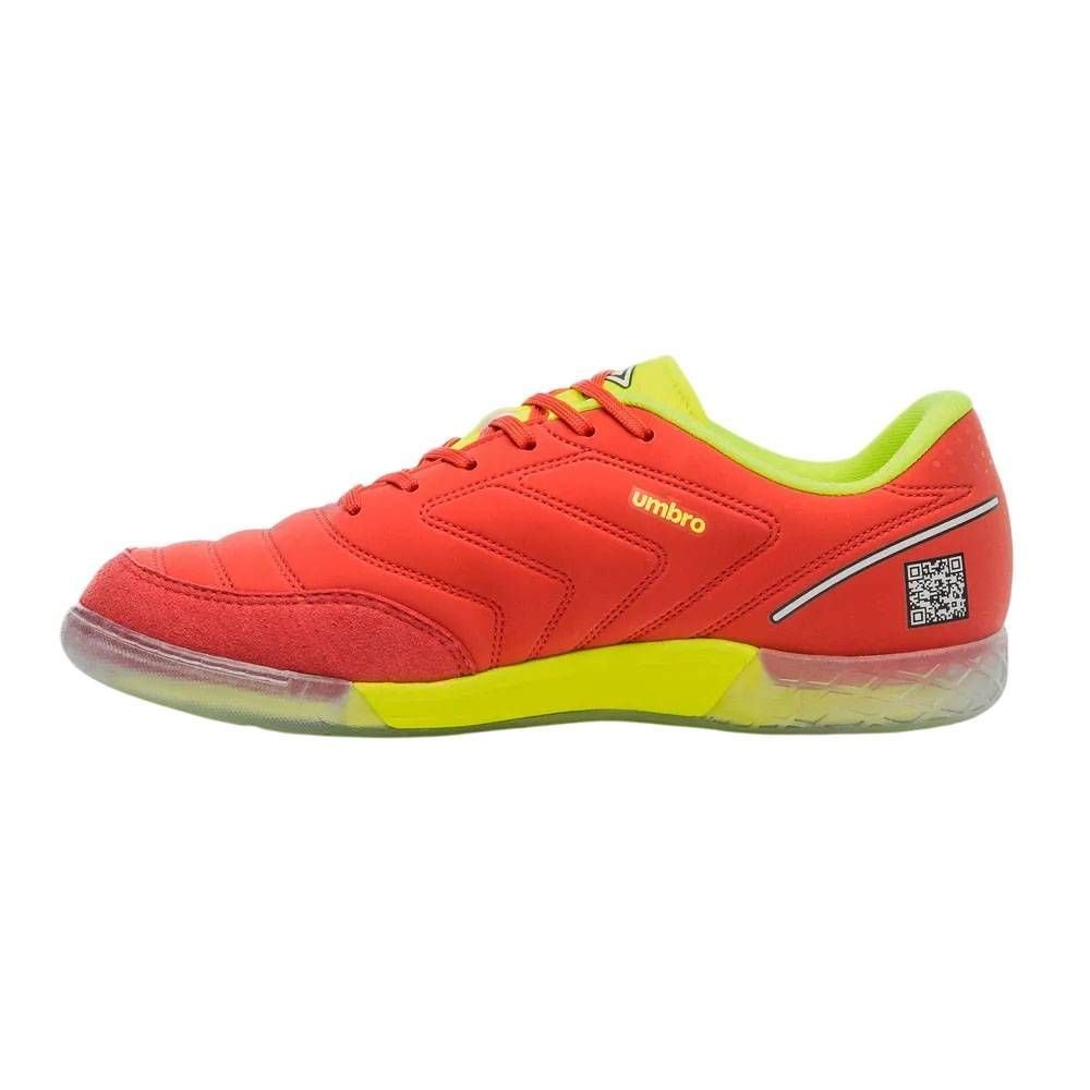 Chuteira Umbro Futsal Br Futsal Masculina U01FB00269-462 Vermelho/Amarelo 2