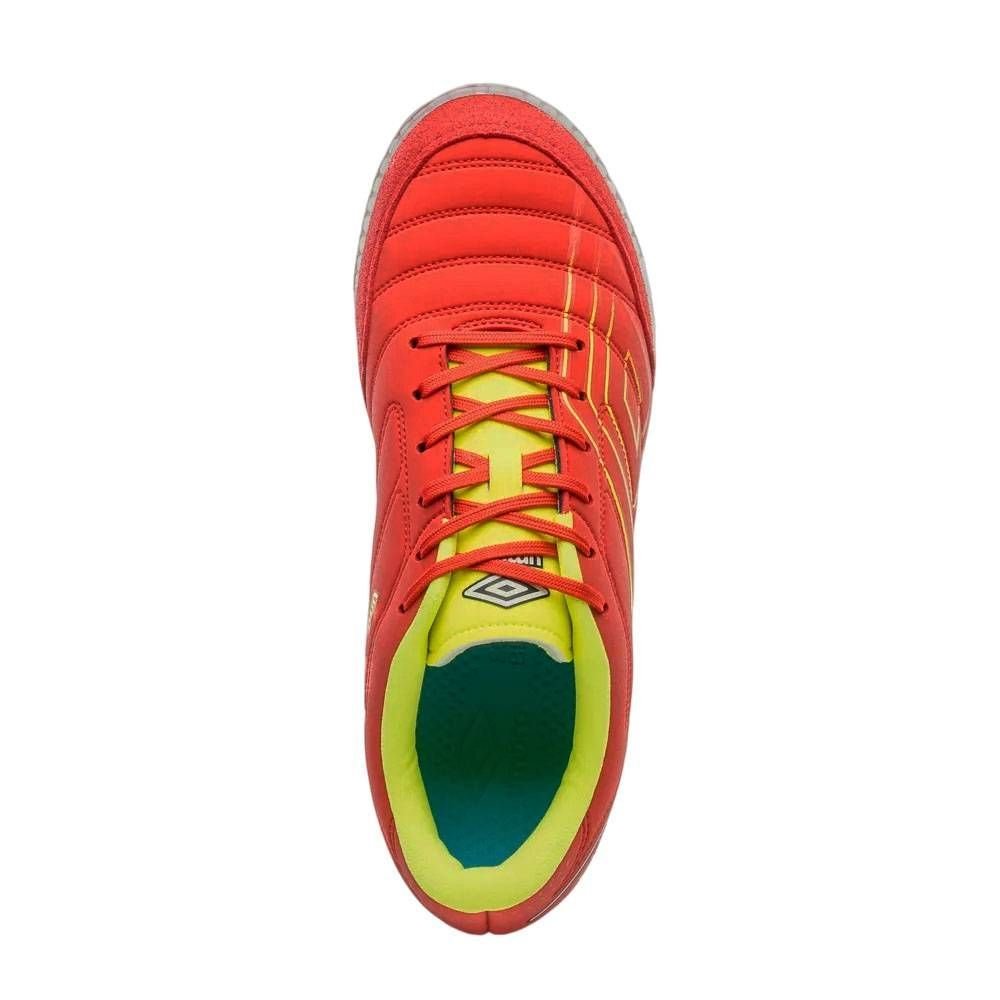 Chuteira Umbro Futsal Br Futsal Masculina U01FB00269-462 Vermelho/Amarelo 4