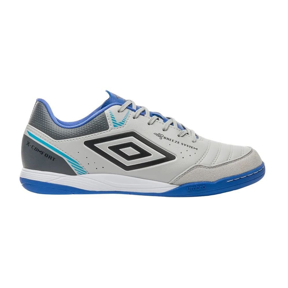 Chuteira Umbro Futsal X-Comfort Masculino U01FB00220-838 Cinza/Azul 1