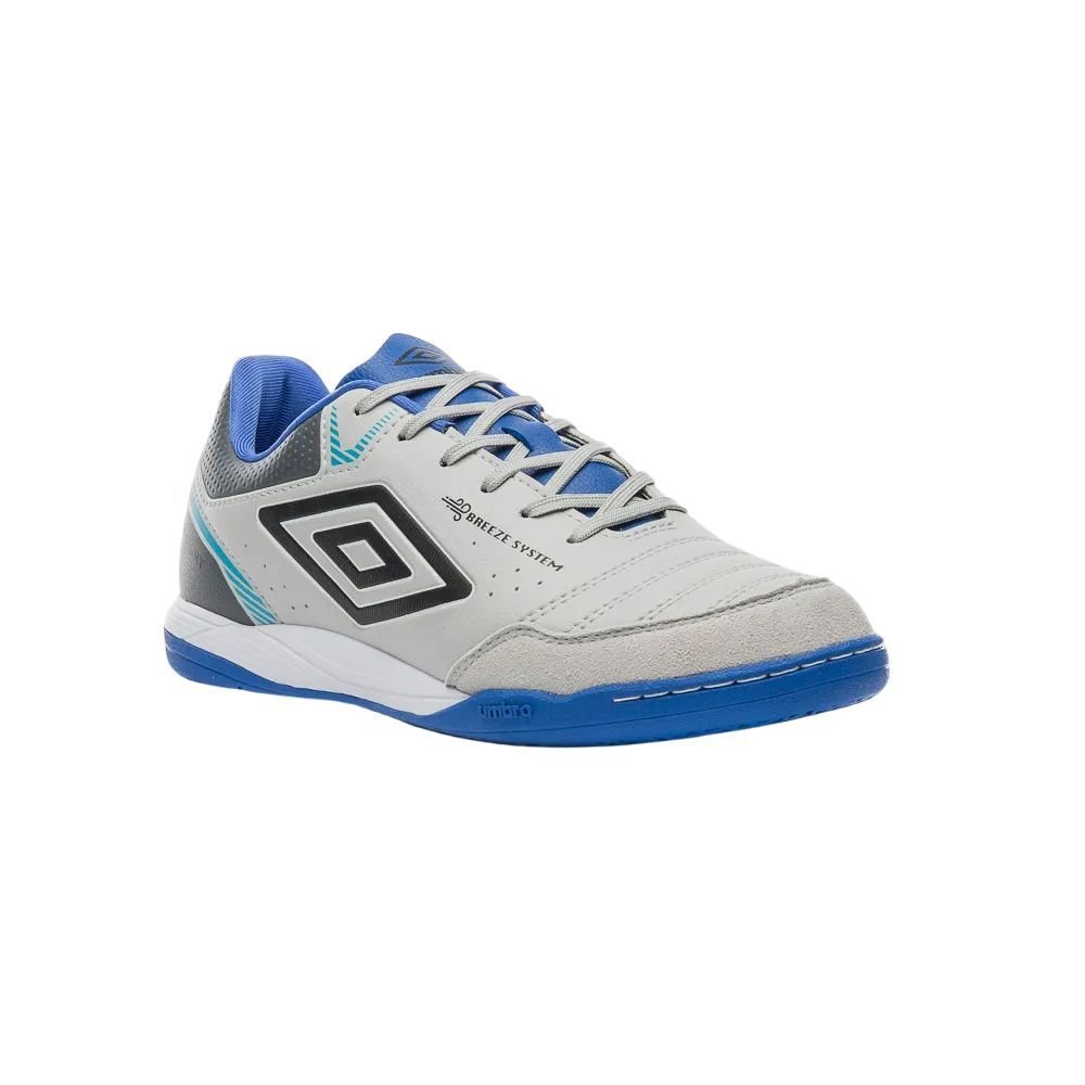 Chuteira Umbro Futsal X-Comfort Masculino U01FB00220-838 Cinza/Azul 3