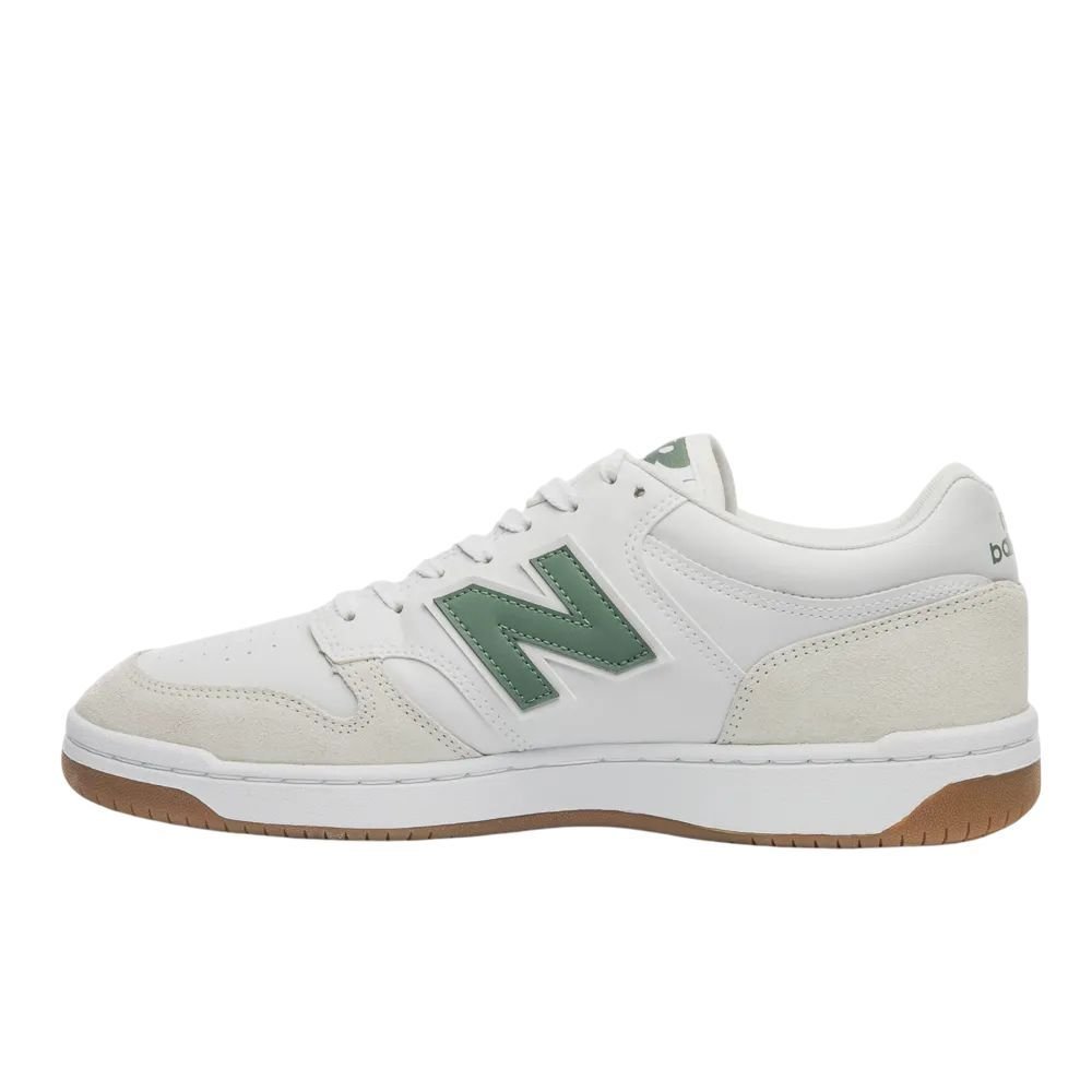 Tênis New Balance 480 Low Masculino BB480LLO Branco/Verde 2