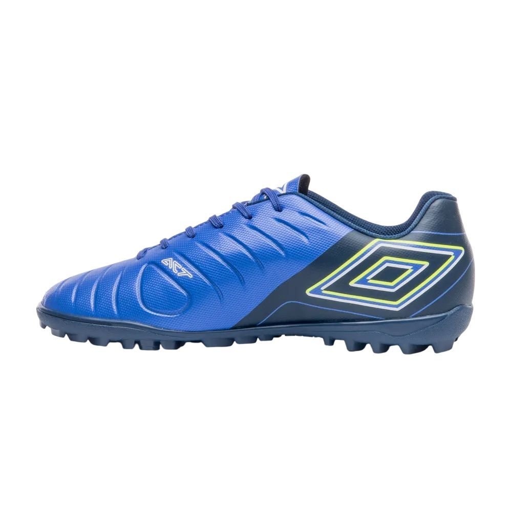 Chuteira Umbro Society Fifty VI League Masc U01FB00325-376 Azul/Amarelo 2