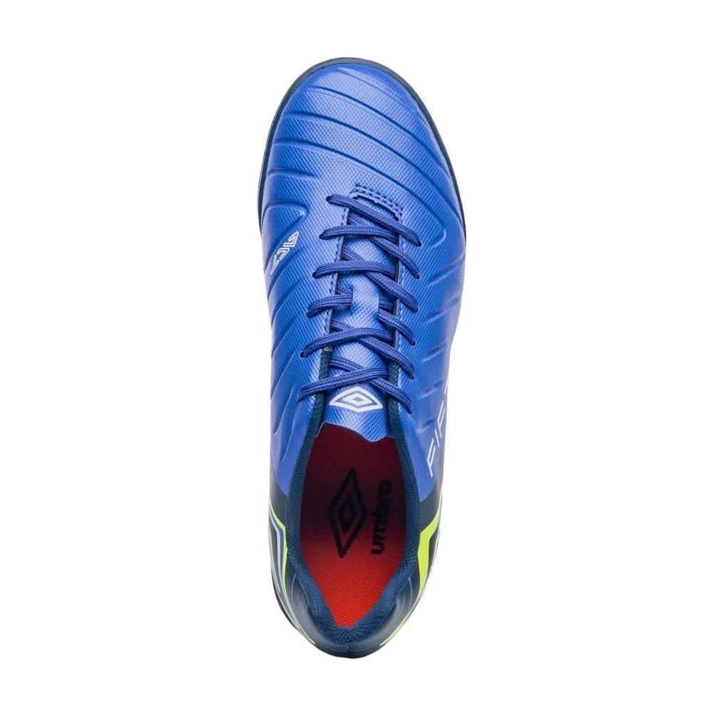 Chuteira Umbro Society Fifty VI League Masc U01FB00325-376 Azul/Amarelo 4