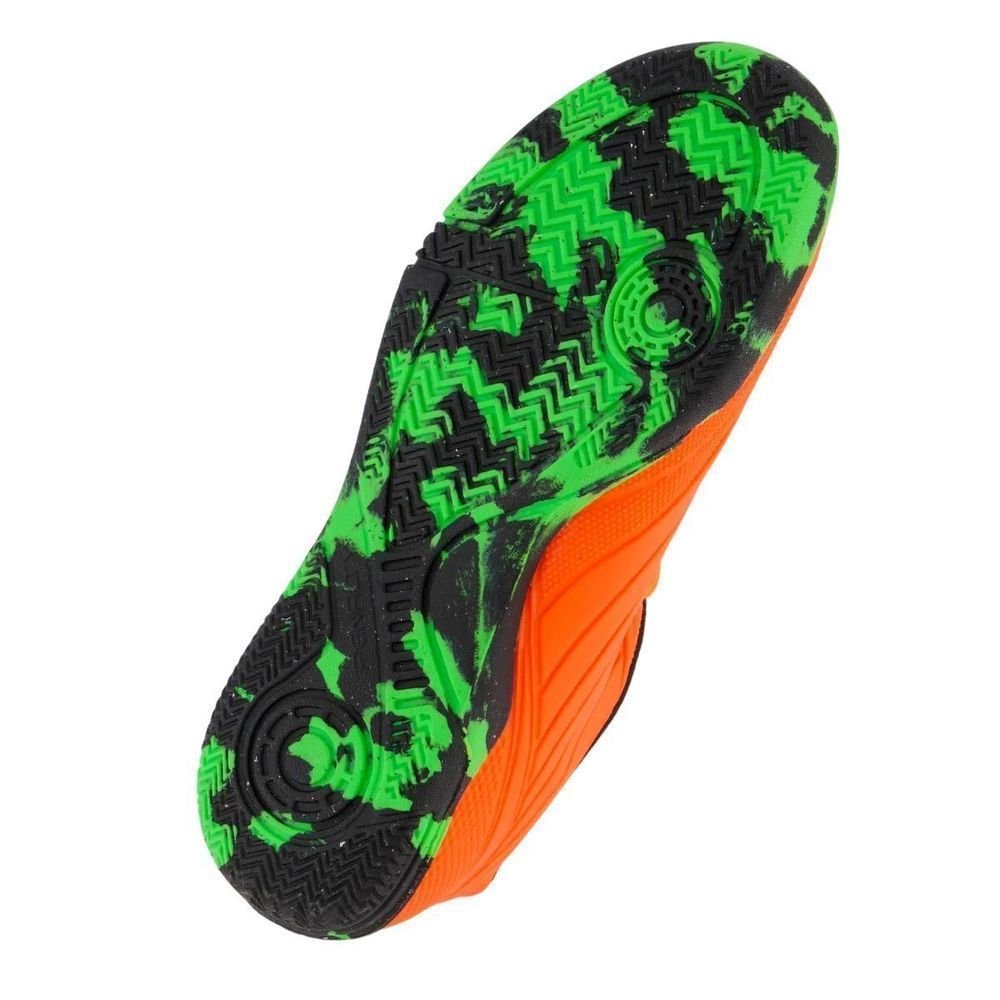 Chuteira Juvenil Penalty Society Matis Kids XXI 246241-3330 Laranja/Verde Claro 6