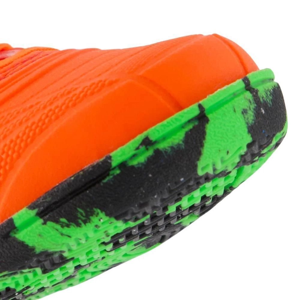 Chuteira Juvenil Penalty Society Matis Kids XXI 246241-3330 Laranja/Verde Claro 8