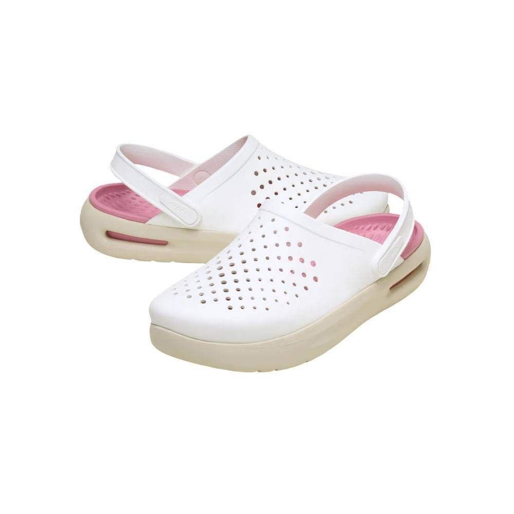 Sandália Crocs Inmotion Clog Unissex 209964-100 Branco/Rosa 2