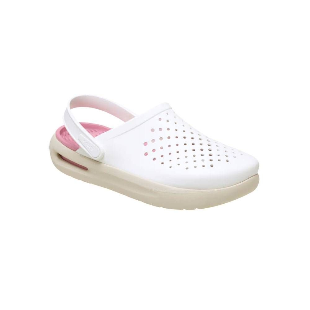 Sandália Crocs Inmotion Clog Unissex 209964-100 Branco/Rosa 3