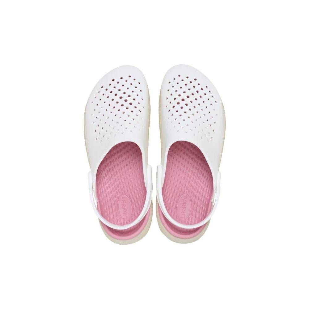 Sandália Crocs Inmotion Clog Unissex 209964-100 Branco/Rosa 5