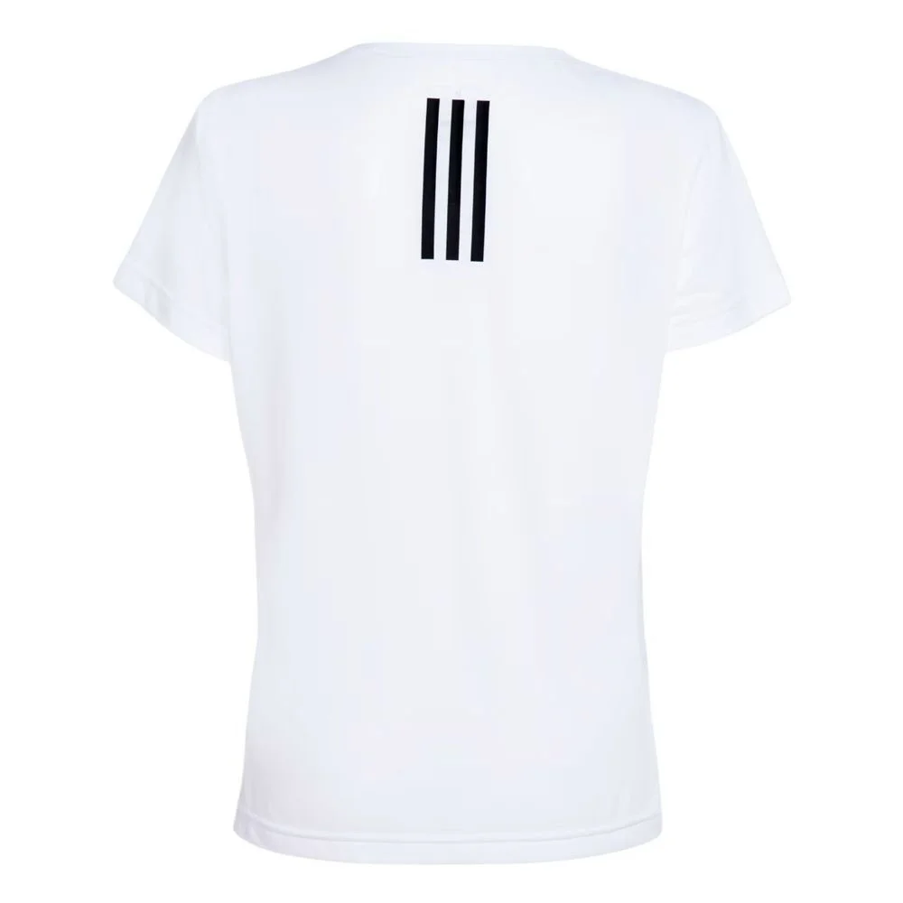 Camiseta Adidas M/C Own The Run 3 Listras Feminina JV6517 Branco 2
