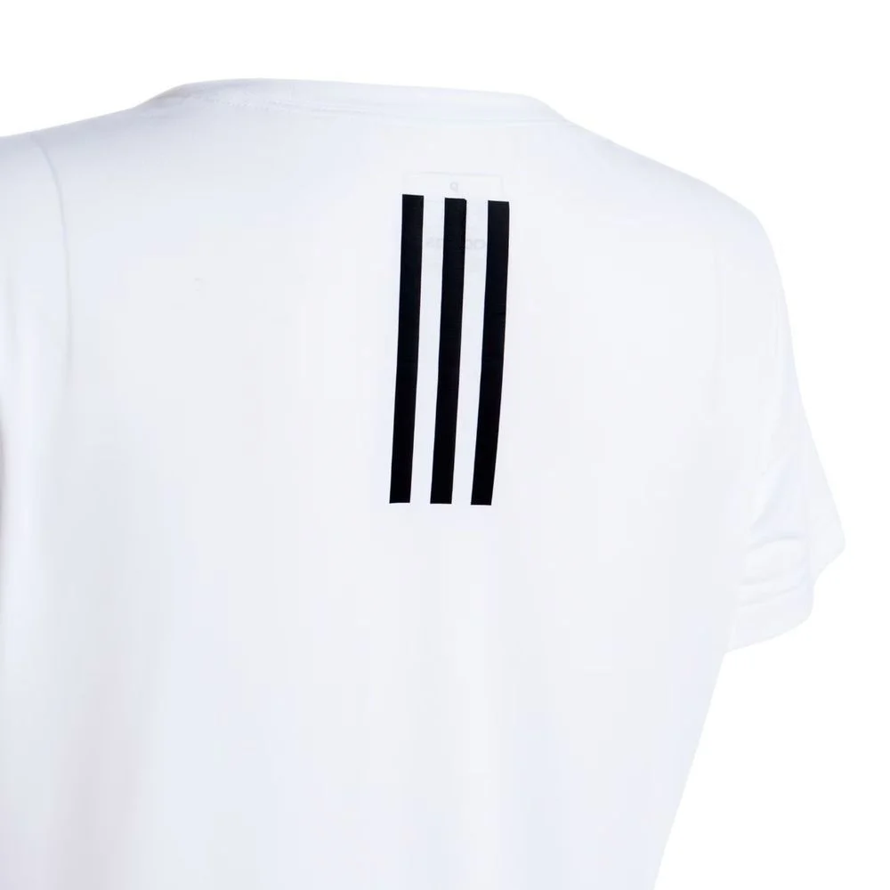 Camiseta Adidas M/C Own The Run 3 Listras Feminina JV6517 Branco 5