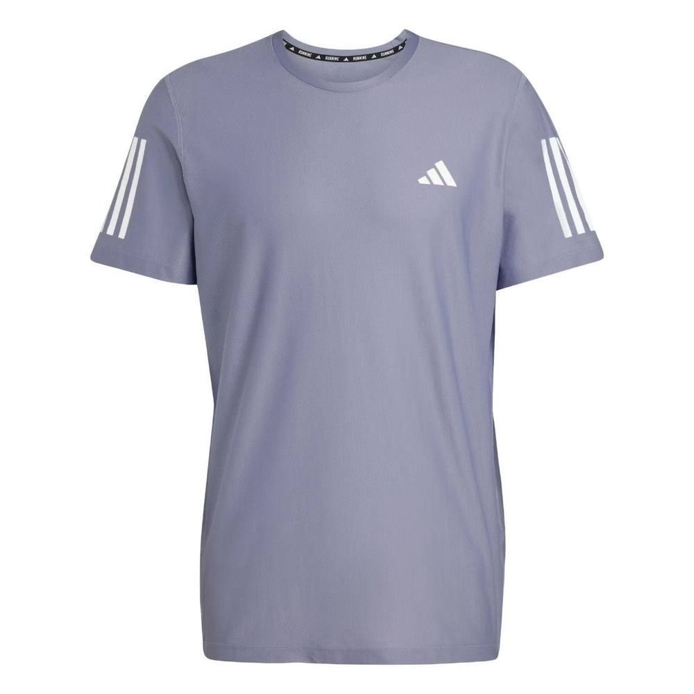 Camiseta Adidas M/C Own The Run Base Masculina JC9796 Cinza/Branco 3
