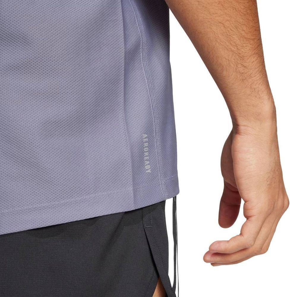 Camiseta Adidas M/C Own The Run Base Masculina JC9796 Cinza/Branco 5