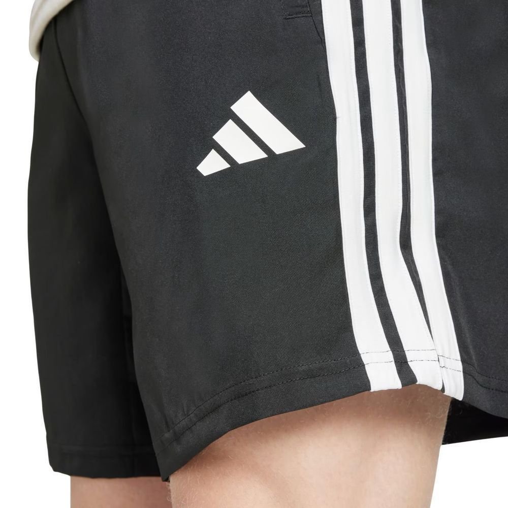 Shorts Adidas Essentials 3 Listras 7" Masculino JC7718 Preto/Branco 5