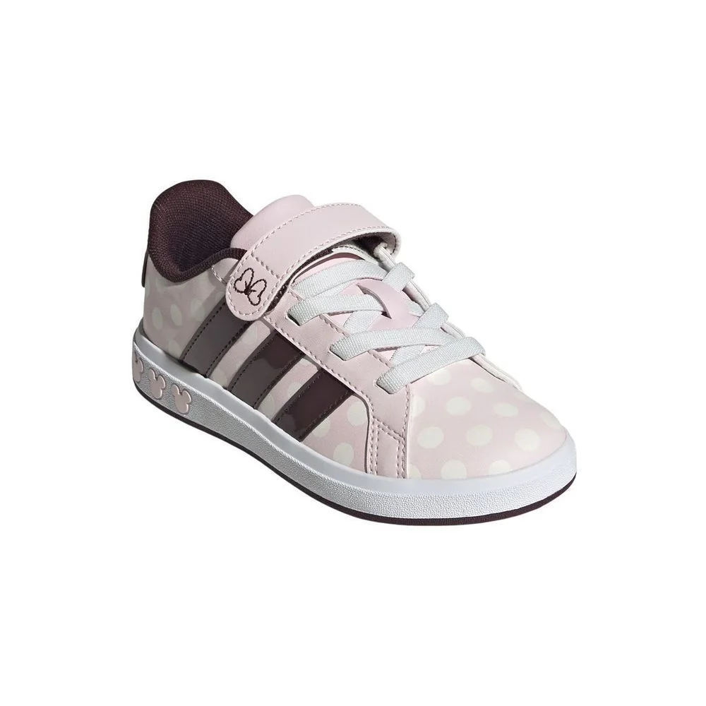 Tênis Juvenil Adidas Grand Court Minnie El K JR8133 Rosa Claro/Bordo 3
