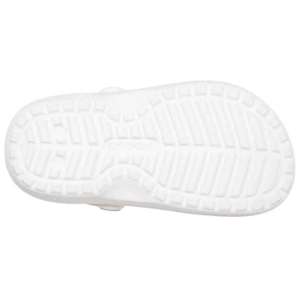 Sandália Infantil Crocs Classic Lined Clog T 207009-10M Branco/Cinza 6