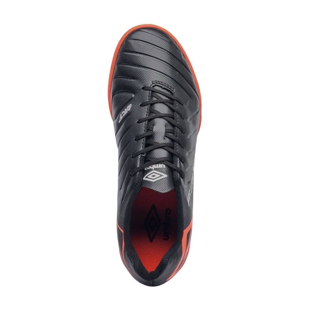 Chuteira Umbro Futsal Fifty VI League Masc U01FB00334-102 Preto/Vermelho 4