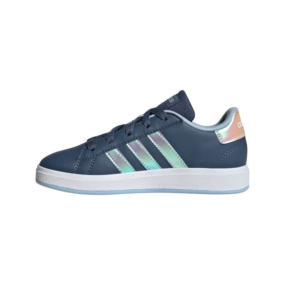 Tênis Juvenil Adidas Grand Court JR6095 Azul Marinho 2