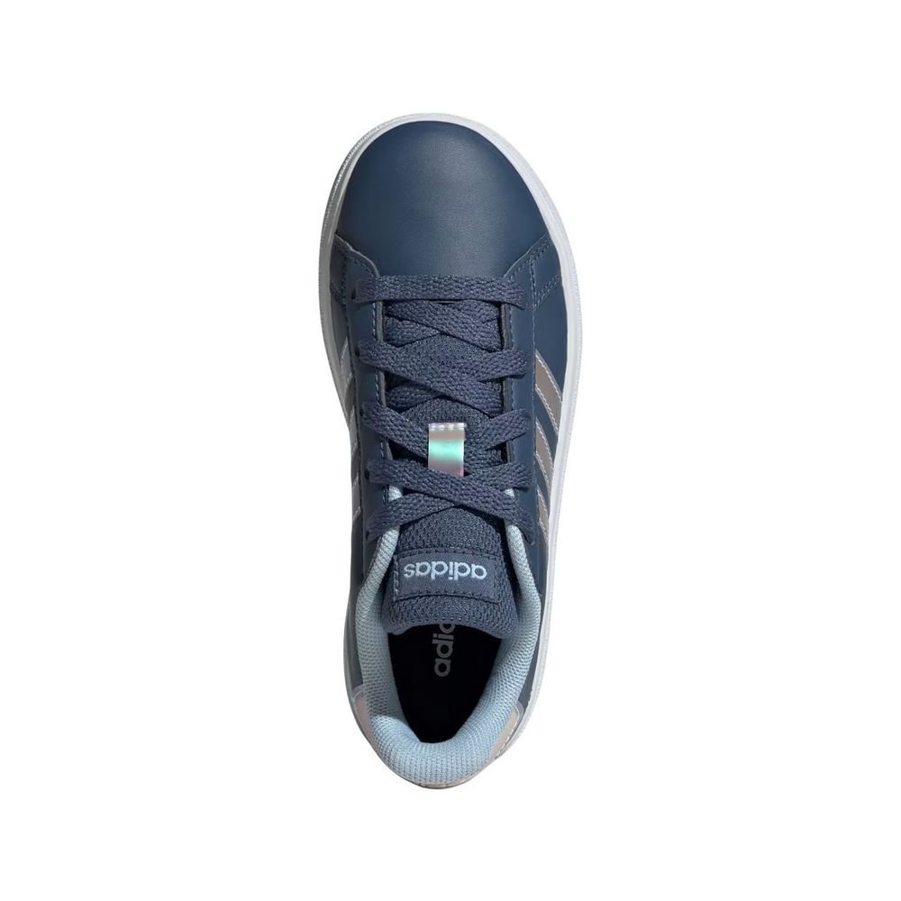 Tênis Juvenil Adidas Grand Court JR6095 Azul Marinho 6