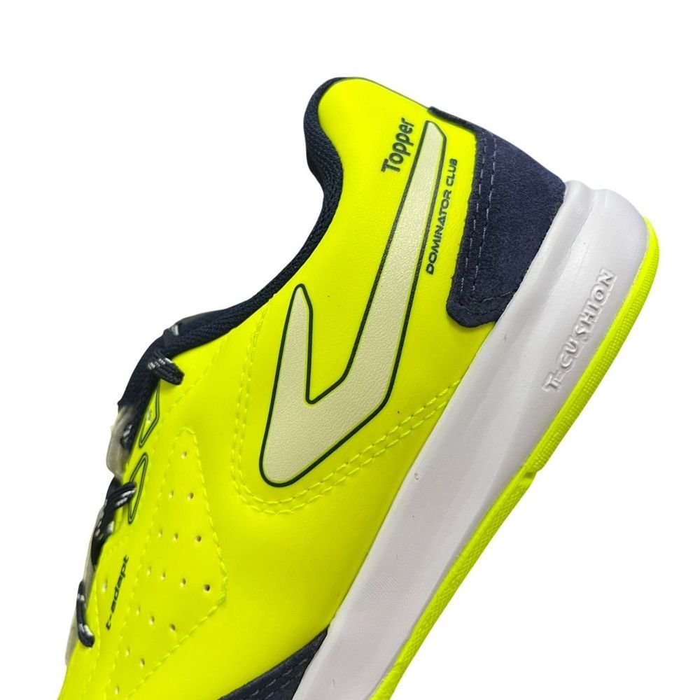Chuteira Juvenil Topper Futsal Dominator Club V TP08120003 Amarelo 4