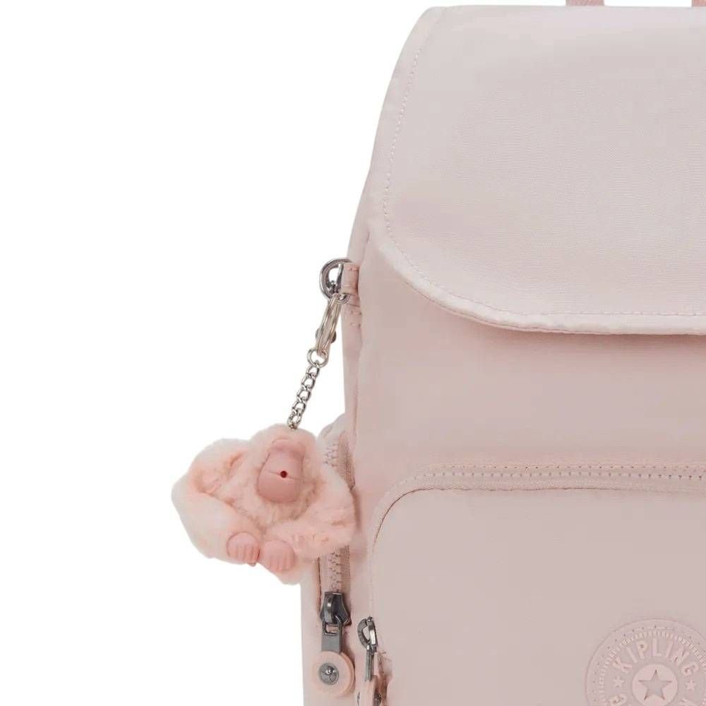 Mochila Kipling City Zip S Unissex I56343DZ Rosa 5