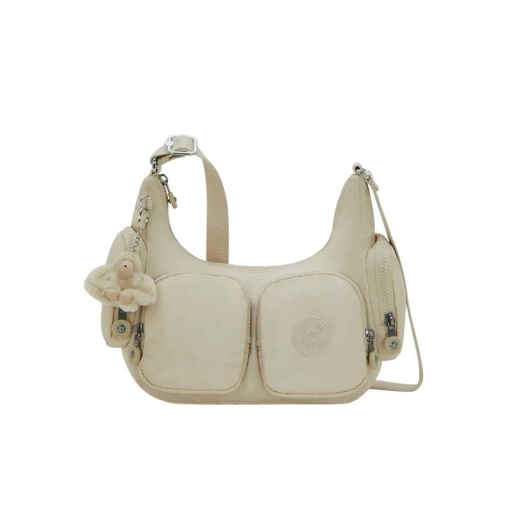 Bolsa Kipling Rikka S Unissex I43337JR Bege 1