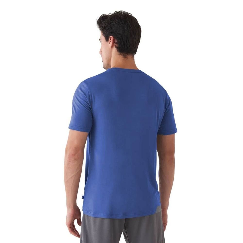 Camiseta New Balance M/C Active Logo Masculina MT41070B-SET Azul 2