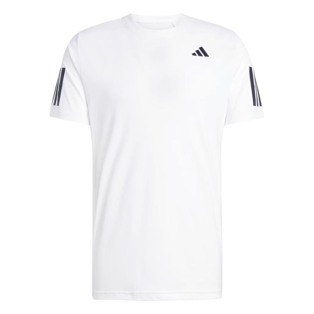 Camiseta Adidas M/C Club 3 Listras Masculina JE0413 Branco 4