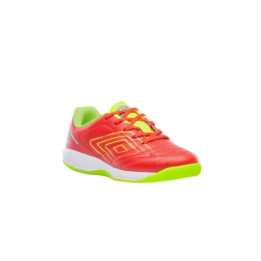 Chuteira Juvenil Umbro Futsal Billy Br Jr U07FB00297-462 Vermelho/Amarelo 3