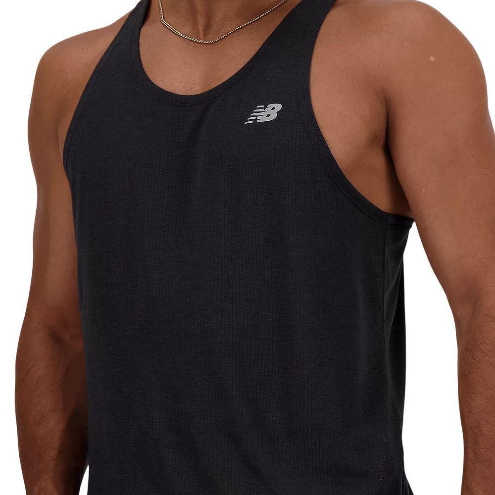 Regata New Balance Sport Essentials Masculina MT41220B-BK Preto/Cinza 3