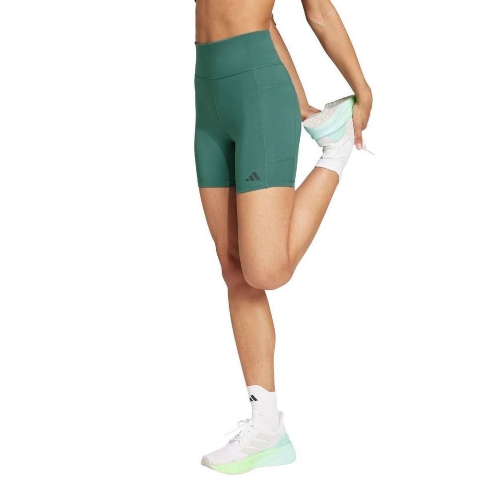 Shorts Adidas Own The Run 5 Feminino JV7216 Verde 2