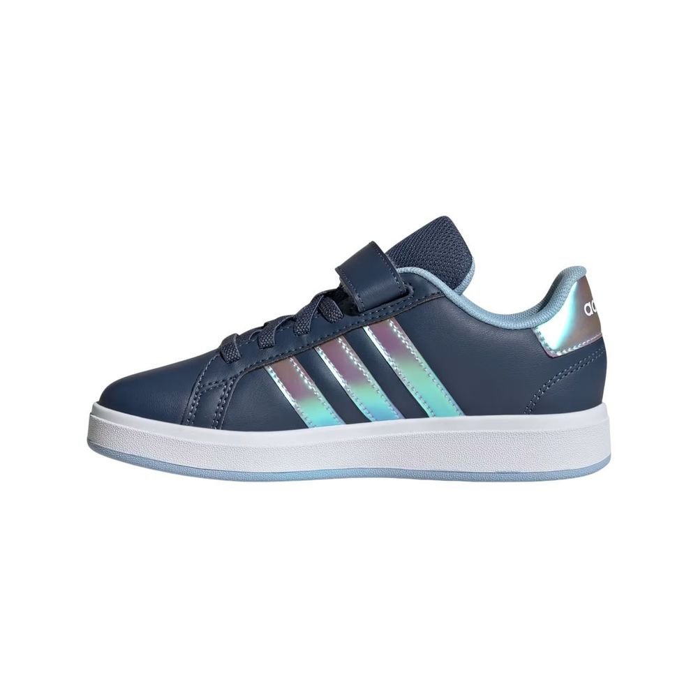Tênis Juvenil Adidas Grand Court JR6118 Azul Marinho/Prata 2