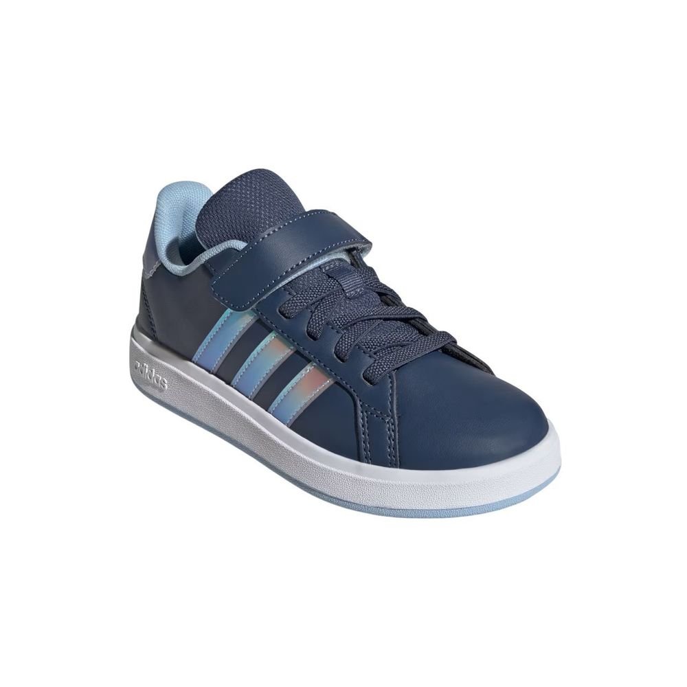 Tênis Juvenil Adidas Grand Court JR6118 Azul Marinho/Prata 3