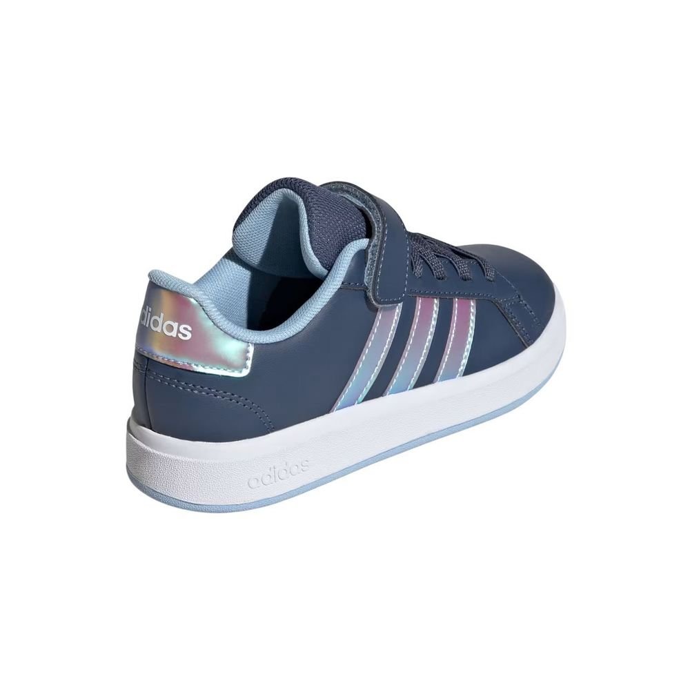 Tênis Juvenil Adidas Grand Court JR6118 Azul Marinho/Prata 4