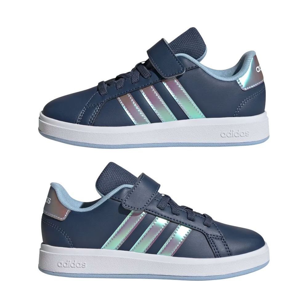 Tênis Juvenil Adidas Grand Court JR6118 Azul Marinho/Prata 7