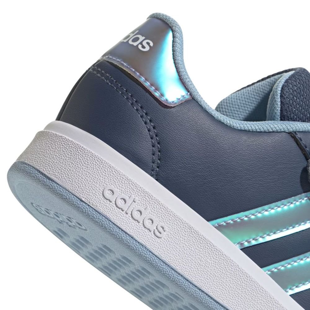 Tênis Juvenil Adidas Grand Court JR6118 Azul Marinho/Prata 8