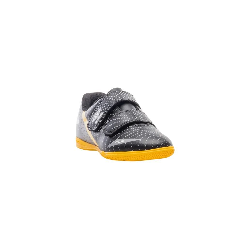 Chuteira Infantil Umbro Futsal Flip Kids U07FB00193-126 Preto/Cinza 3