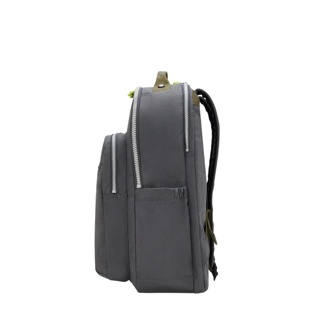 Mochila Kipling Seoul Lap Unissex I42751DX Chumbo/Amarelo 3