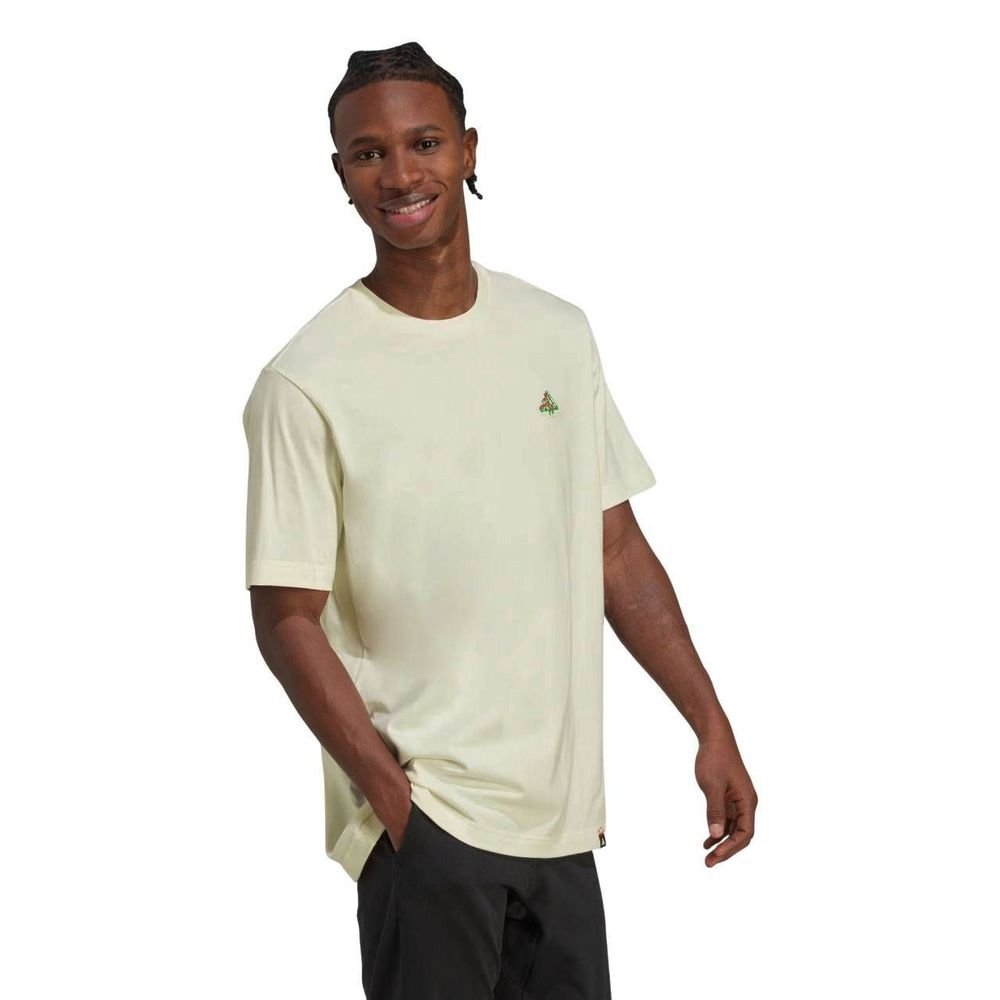 Camiseta Adidas M/C Mini Pizza Graphic Masculina JM6481 Bege 3