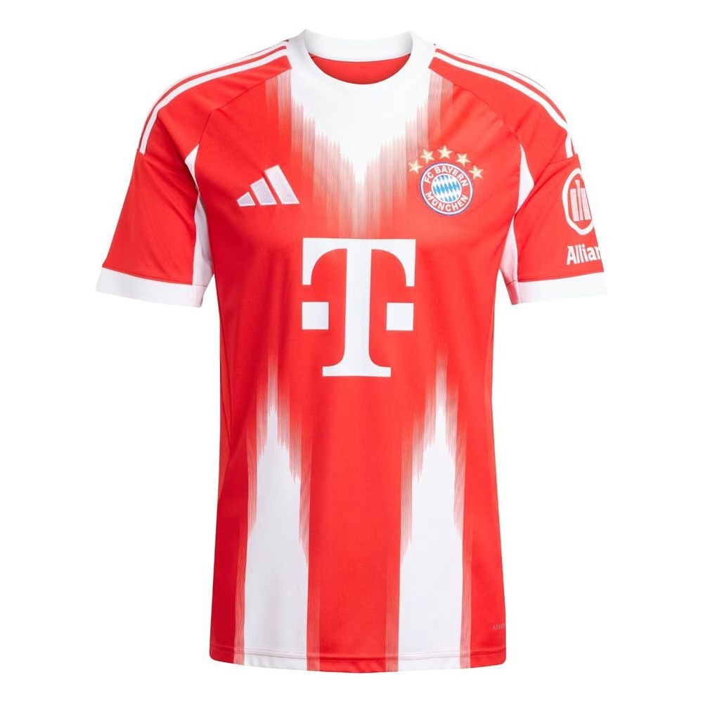 Camiseta Adidas M/C Bayern de Munique I 25/26 Masc JJ2137 Vermelho