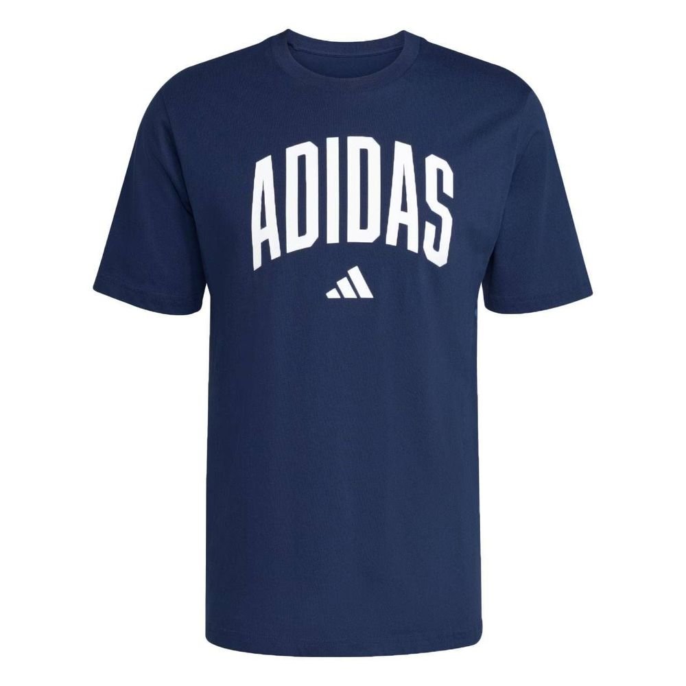 Camiseta Adidas M/C Gráfica Collegiate Masculina JM6417 Azul