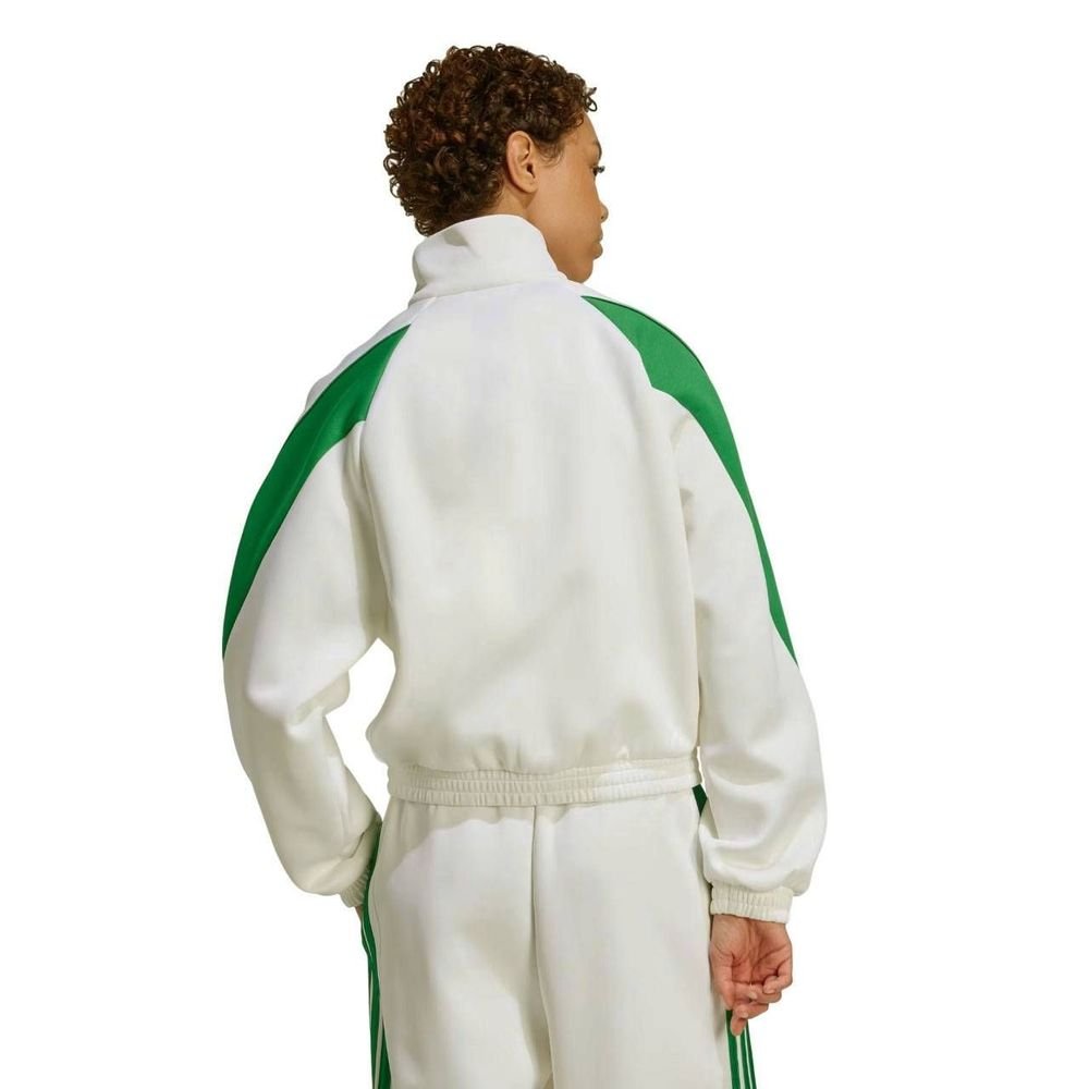 Jaqueta Adidas Stadium Feminina JW0526 Branco/Verde
