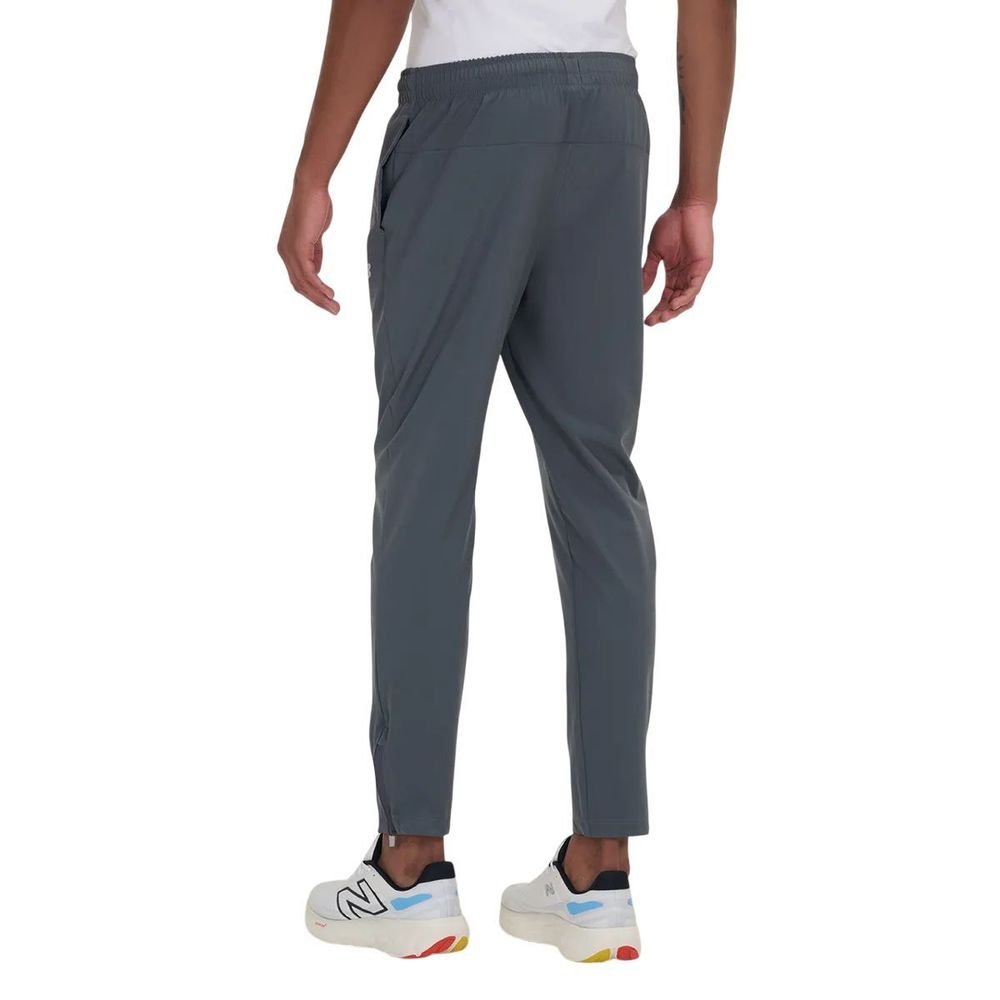 Calça New Balance Jogging Masculina MP33242B-GT Cinza/Branco 2