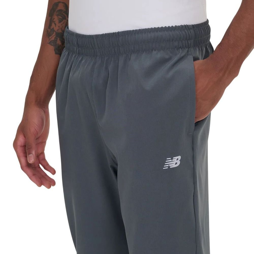 Calça New Balance Jogging Masculina MP33242B-GT Cinza/Branco 3