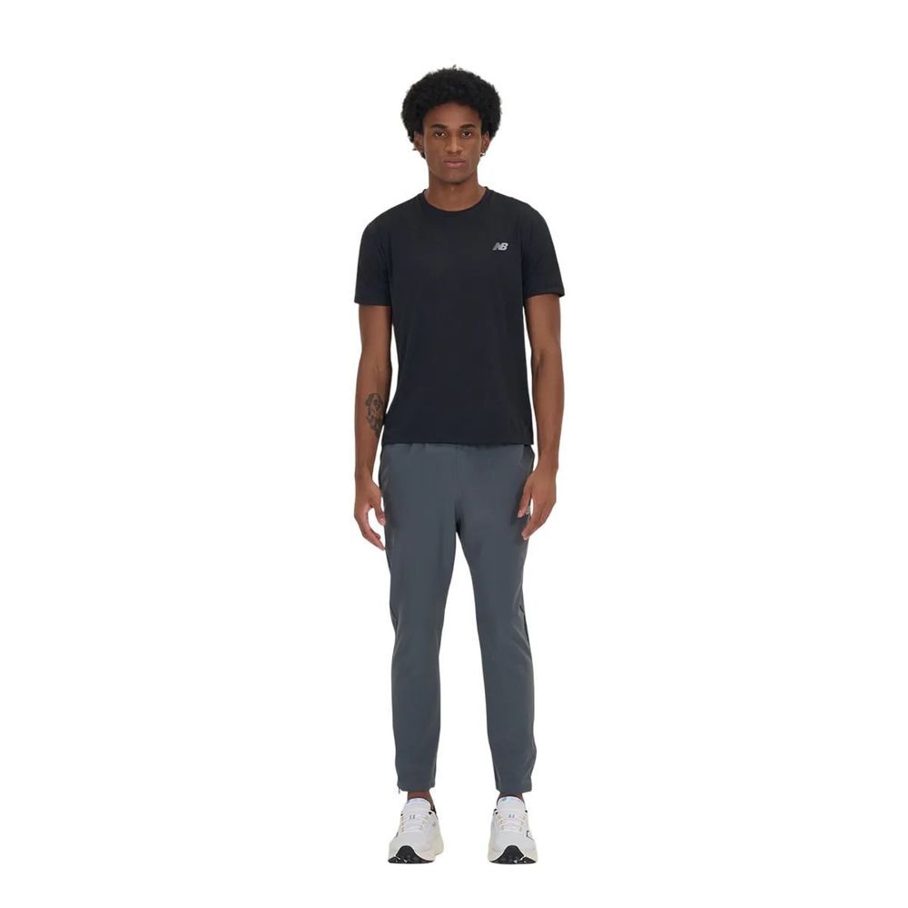 Calça New Balance Jogging Masculina MP33242B-GT Cinza/Branco 5