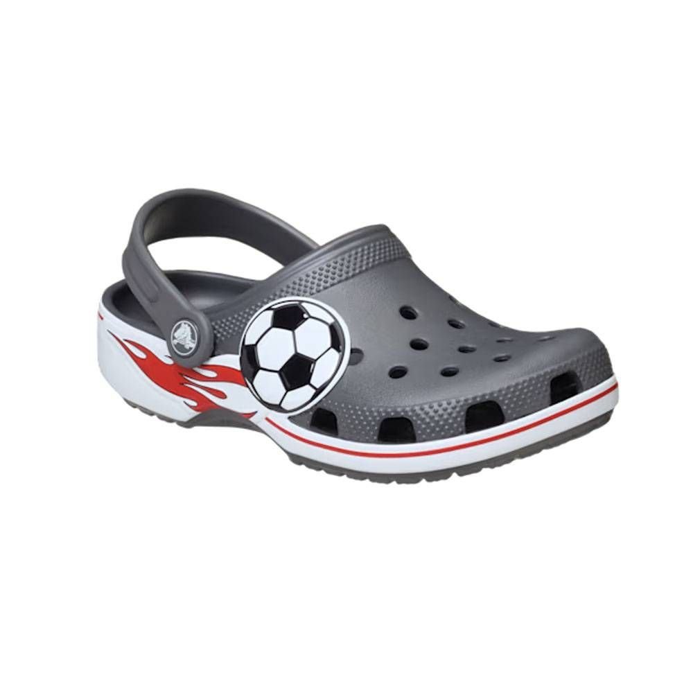 Sandália Infantil Crocs Classic Soccer Band Clog 211677-0DA Cinza 2
