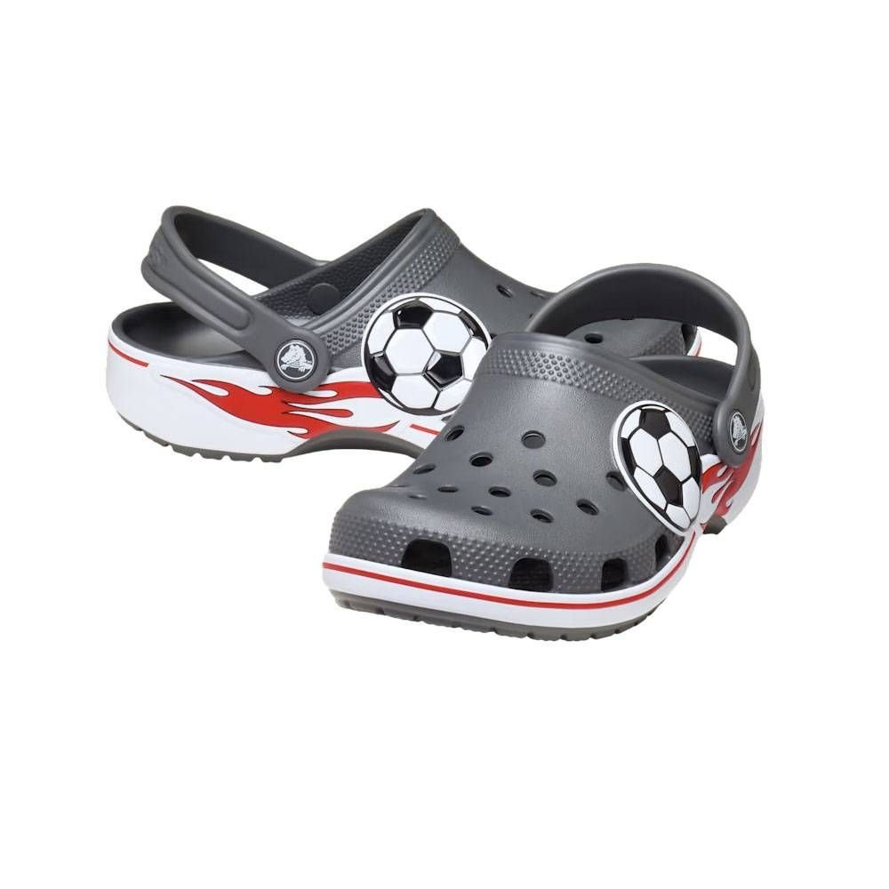 Sandália Infantil Crocs Classic Soccer Band Clog 211677-0DA Cinza 3