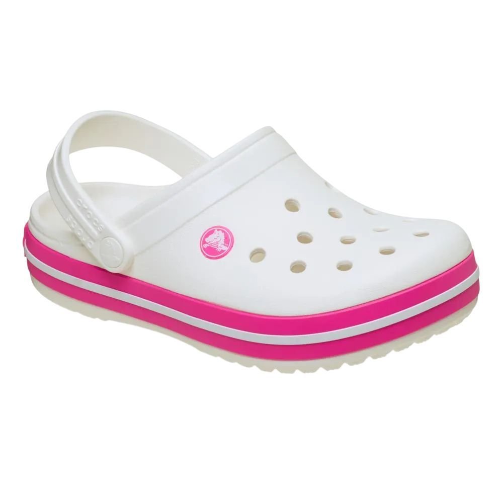 Sandália Juvenil Crocs Crocband Clog 207006-6WU Branco 3