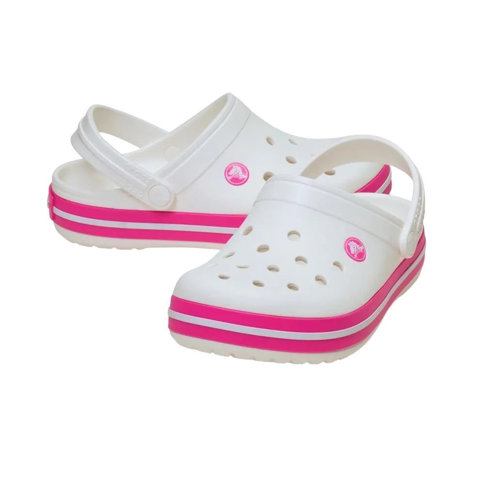 Sandália Juvenil Crocs Crocband Clog 207006-6WU Branco 4