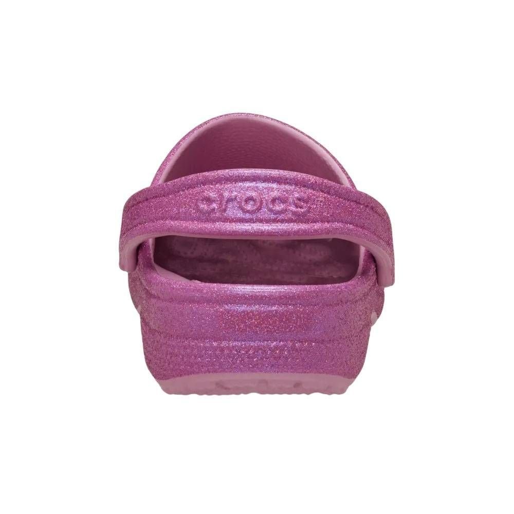Sandália Crocs Classic Iridescent Glitter Feminino 211005-5BX Rosa 6